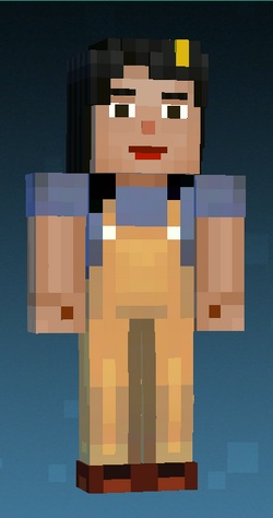 Cool-Medium Skinned, Female Jesse (Yellow/Lemon Hairclip)