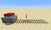 TNT minecart and powered activator rail