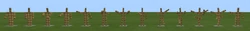 All armor stand poses as seen in Bedrock Edition.