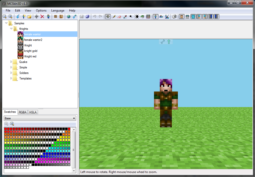 Skin Editor for Minecraft PE (3D) 