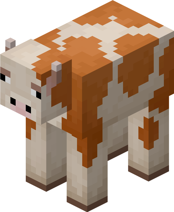 minecraft cow png