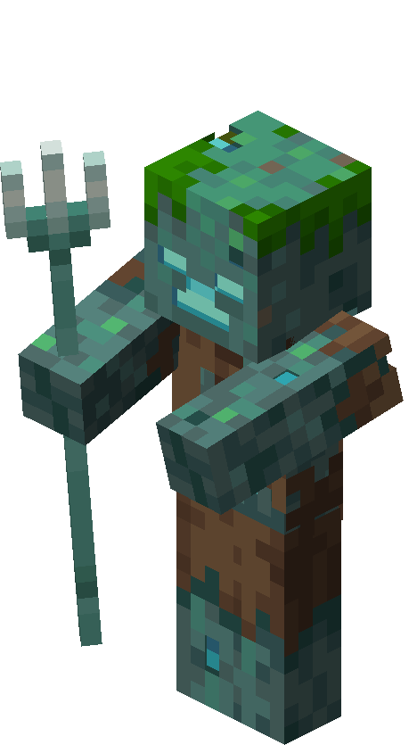 MINECRAFT ICON DROWNED ZOMBIE LAMPADA 3D – Gift and Tech