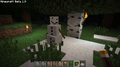 First screenshot of a snow golem, released by Notch on September 21, 2011.