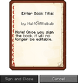 how to write on books in minecraft