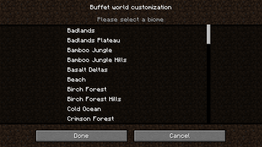 Buffet – Minecraft Wiki