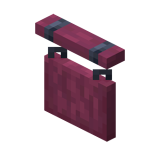 Crimson Wall Hanging Sign