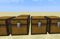 Multiple chests placed next to each other.