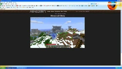 The Minecraft Webpage with this version.