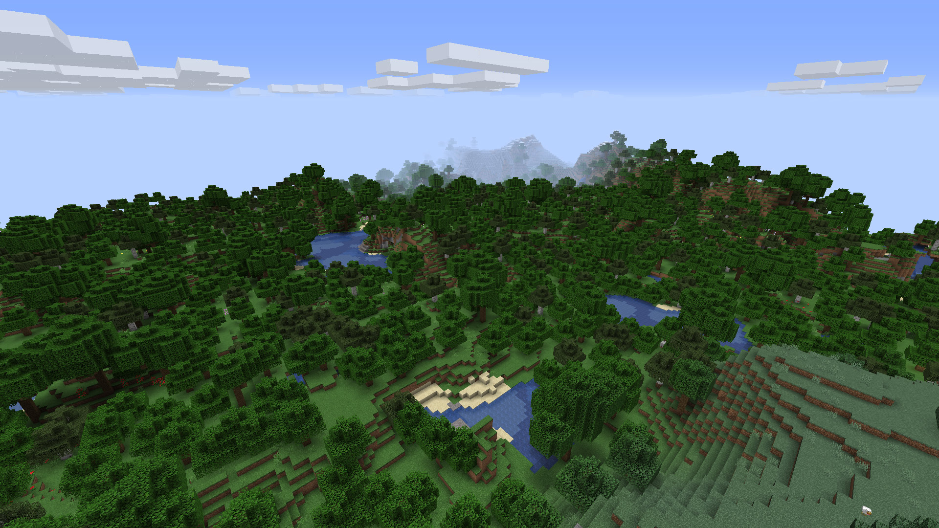 Flat Lucky Worlds Map(6 worlds) - Mods for Minecraft