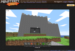 The Minecraft Webpage with this version.