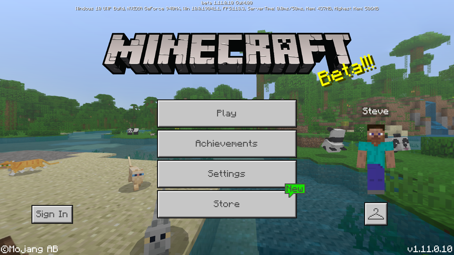 Bedrock Edition Beta 1 11 0 10 Minecraft Wiki