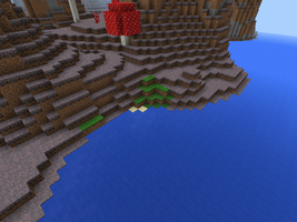 A section of a mushroom island that is a different biome.