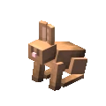 One of the Minecraft Earth artists created this animation of a brown rabbit, a rabbit variant which was not in the game.