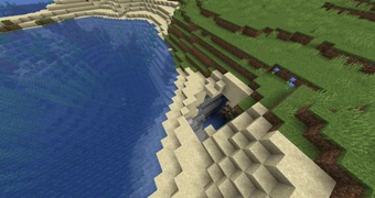 A canyon that has been cut through by an ocean.