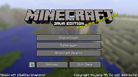 Java Edition 18w02a Minecraft Wiki