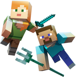 Minecraft steve and alex sale