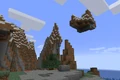 Floating blocks that were naturally generated in Java Edition 1.17.