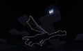 The ender dragon with the glowing effect.