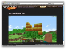 The Minecraft Webpage with this version.