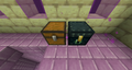 An ender chest and regular chest in the End city.