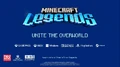 UNITE THE OVERWORLD, the Minecraft Legends tagline.