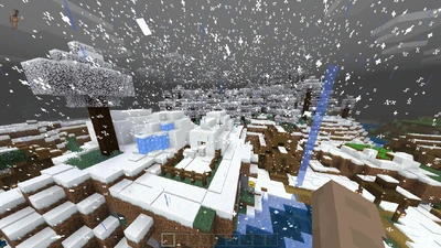 Snowy cold village