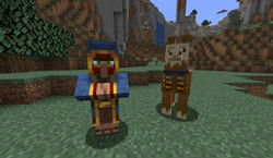 A wandering trader and its llama.