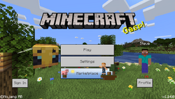 Menu Screen Official Minecraft Wiki Menu Screen Official Minecraft Wiki