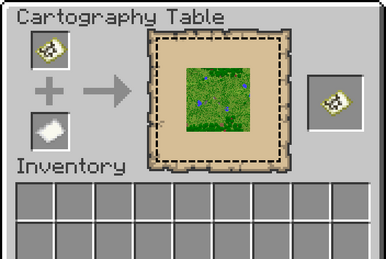 https://static.wikia.nocookie.net/minecraft_gamepedia/images/4/40/Cartography_table_UI_zoom.png/revision/latest/smart/width/386/height/259?cb=20230919172559