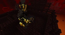 Blazes spawned by a spawner.