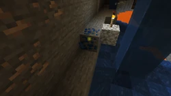 Some ore being mined.