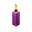 Magenta Candle (lit) JE3
