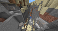 Iron ores exposed in a ravine