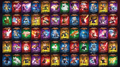 An unsorted list of all 60 series 1 cards.