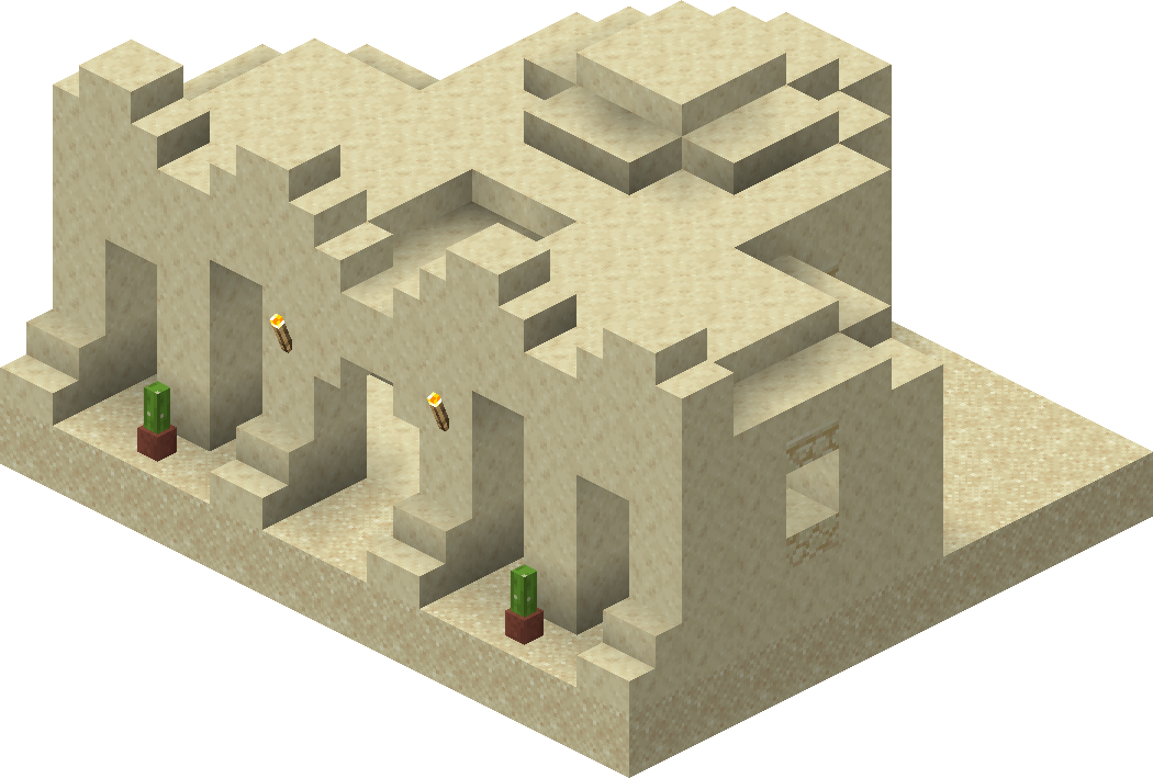 minecraft desert temple schematic