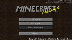 Tutoriais/Tela de Menu - Minecraft Wiki