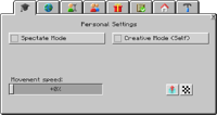 MinecraftEdu Personal Settings