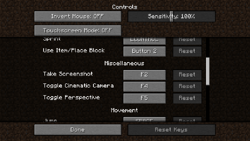 First screenshot of the revamped keybind options.