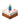 Light Blue Candle Cake (lit) JE2