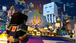 Fight against a ghast.