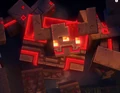The redstone monstrosity as seen within the opening cinematic.