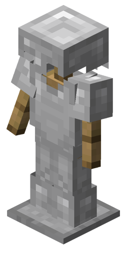 como hacer un soporte de armadura en minecraft