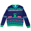 "Minecraft Seasons Greetings Creeper Ugly Holiday Sweater"