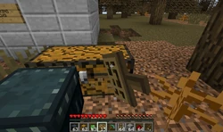 A chest being broken.