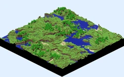 An early isometric screenshot from Notch’s blog.