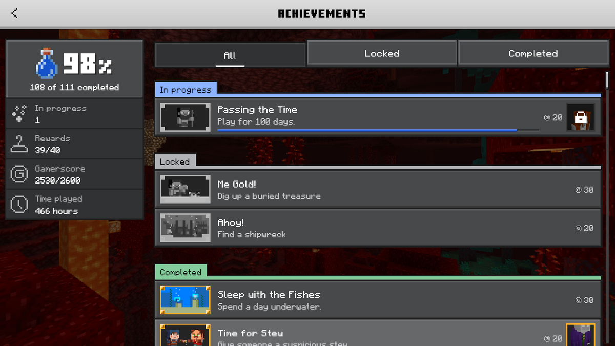 Xbox Minecraft Dungeons achievements. Find your Xbox achievements