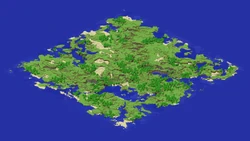 An early isometric screenshot from Notch’s blog.