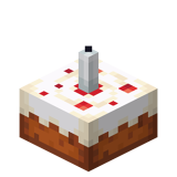 Cake with White Candle