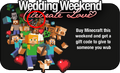 Herobrine ในภาพโปรโมตงาน Wedding Weekend