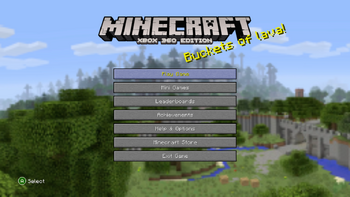 Xbox 360 Edition TU32 - Minecraft Wiki